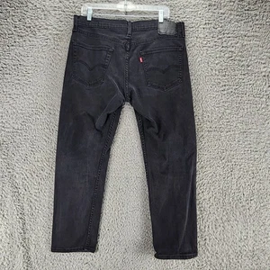 Pantalones de mezclilla Levis para hombre 34x29 502 negros elásticos tiro medio regular cónicos *EXCELENTE ESTADO* - Imagen 1 de 14