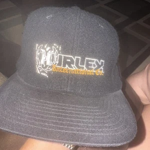 Black Hurleyflat Bib Baseball Cap Size 7 5/8 - Picture 1 of 5