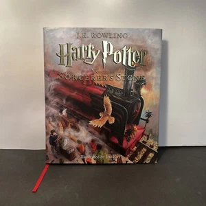 Harry Potter & The Sorcerer's Stone J. K. Rowling Year 1 Illustrations Hard Cvr - Picture 1 of 3
