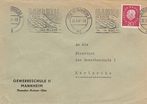 BRD - Mi 304 - EF - Werbestempel - Stempel 22.6.61 in Mannheim 2 - Bild 1 von 1