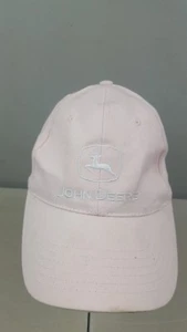 Light Pink John Deere Snapback Hat Ballcap - Picture 1 of 5