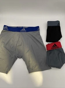 (3)Pack Underwear Boys Adidas Long Briefs Size M - Picture 1 of 1