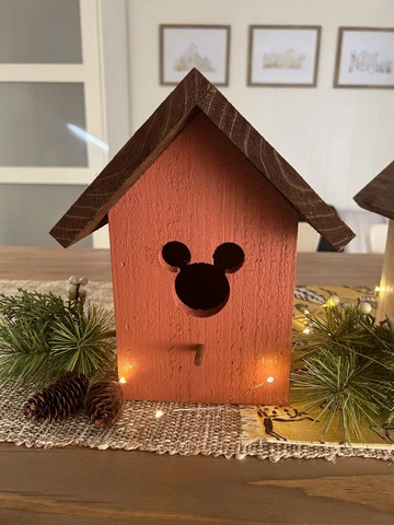Disney Cedar Birdhouse/Home Decoration/ Disney Crafts/Mickey/ Crafts Cover