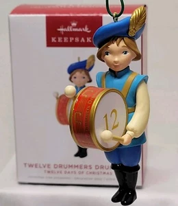 Hallmark 2022 Twelve Drummers Drumming 12 Days of Christmas Ornament New In Box  - Picture 1 of 7