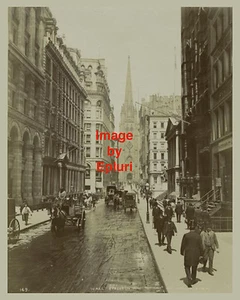 Wall Street 1895 - 8x10" Reprint Foto - Bild 1 von 1