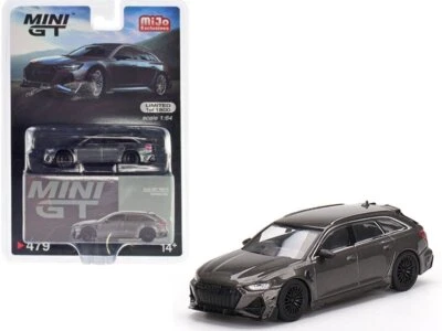 AUDI ABT RS6-R - Daytona Grey - Mini GT 1:64