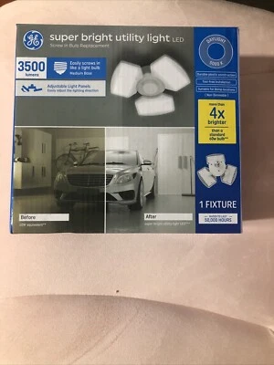 GE LED 30W Daylight Super Bright Utility Light Fixture - White **BRAND NEW** - Image 1 of 2
