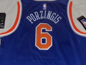 NBA New York Knicks Porzingis # 6 Nike Swingman Dri-Fit Jugend Trikot Größe LG Neu mit Etikett - Bild 1 von 3