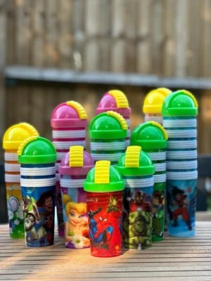 0.5L Kid's & toddlers hygienic character drinking cup with straw (gifts/party)  - Image 1 of 4