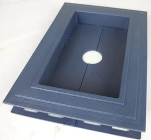 Bloque de montaje de vinilo empotrado de montaje dividido azul Z15885 #7h2 - Imagen 1 de 5