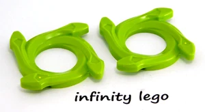 2 LEGO Lime Ninjago Spinner Crown with 4 Snake Heads (98341) 2 Pieces - Picture 1 of 1