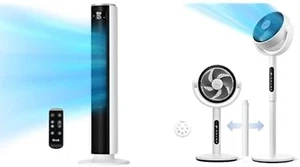 Tower Fan for Bedroom, 25Ft/S Standing Fans for Home Standing Fan for Bedroom, 8 - Picture 1 of 12
