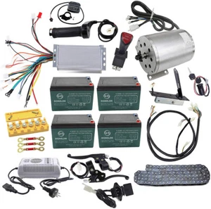48V 1800W Brushless Motor Kit Controller Battery Charger Scooter E Bike ATV Quad - Picture 1 of 36