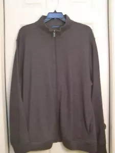 PERRY ELLIS Jacket ~ Mock Turtle Neck, Pockets ~ Gray ~ Size 2X ~ SR $79.50 - Picture 1 of 10