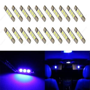 20 x Azul 28mm 3SMD T6 6641 LED Bombillas Parasol Tocador Espejo Fusible Luces + HERRAMIENTA - Imagen 1 de 5