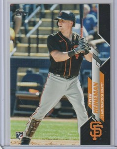 TYLER HEINEMAN 2020 TOPPS UPDATE BLACK BORDER PARALLEL ROOKIE SP 38/69 GIANTS