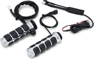 Kuryakyn (6470 ) Heated ISO Grips Throttle-By-Wire Chrome - Foto 1 di 1