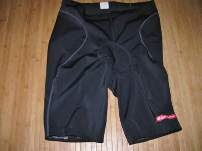 BELLWETHER Cycle Shorts Size LARGE Nylon Spandex BLACK with CONTOUR PAD - Image 1 of 3