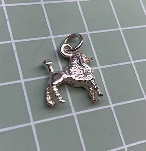 Pudel Hund [ 925 Sterling Silber ] Anhänger - Bild 1 von 3