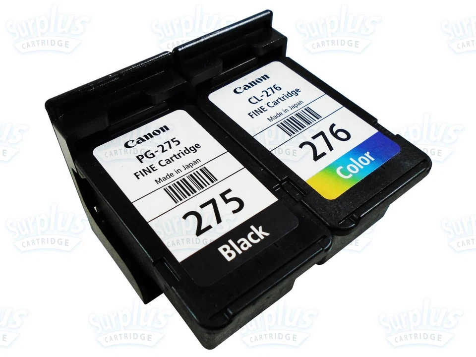 Pacote com 2 cartuchos de tinta Canon 275 preto e 276 cores FINAS - Imagem 1 de 1