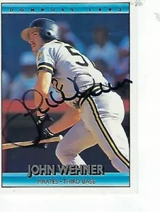 JOHN WHENER FIRMADO 1992 DONRUSS #731 - PIRATAS PITTSBURH - Imagen 1 de 1