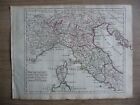 Rare carte ITALIE / ITALIA - 2 feuilles - Atlas Géographique Hérisson, 1806