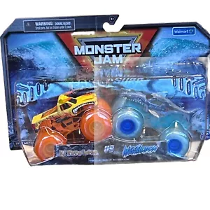 Nuovo 2021 Spin MasterMonster Jam Earth Vs Surf 2 Pack El Toro Loco e Megalodon - Foto 1 di 7