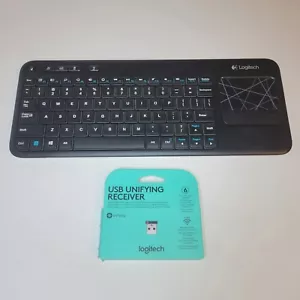 Logitech K400r Wireless Keyboard With Trackpad with Unifying Receiver - Picture 1 of 9