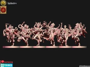 Daemons Of Lust Succubi Unit wargaming - dnd - tabletop gaming - old world - Imagen 1 de 13