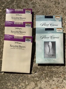 Worthington Sheer Caress & Sensible Sheers Womens Pantyhose Size Queen Short LOT - Picture 1 of 11