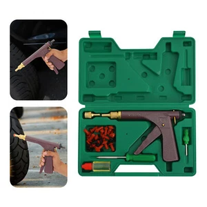 Tire Plugger Tubeless Tire Wheel Repair Gun Kit Mushroom Plug Probe Nozzle NEW - Bild 1 von 16