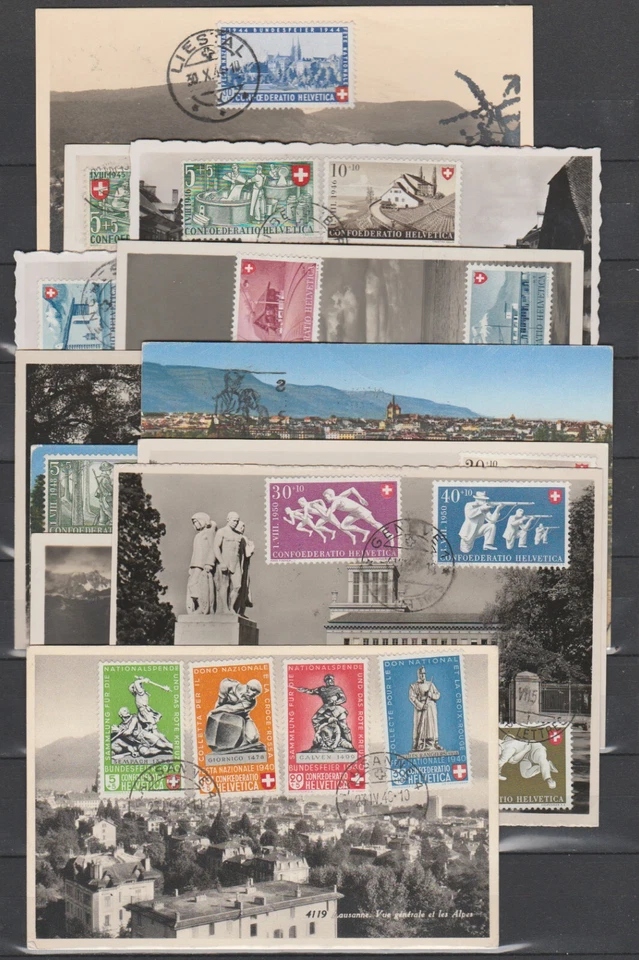 00179 Suiza 12 postales con juegos Pro Patria Foto 1 de 1