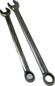 Lot Snap-On 15mm OEXM150A & 1/2" OEX16 Open end Wrench 12 point USED - Picture 1 of 11