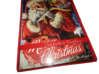 NEW Box 18 SANTA CLAUS CHRISTMAS CARDS Paper Images HOLIDAY Jolly - Image 1 of 3