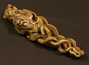 Casse-noisette antique fait main en laiton et style judy - créature mythique à cornes