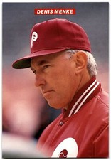 1989 Tastykake Philadelphia Phillies Denis Menke