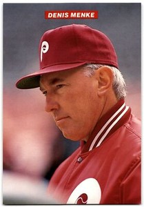 1989 Tastykake Philadelphia Phillies Denis Menke