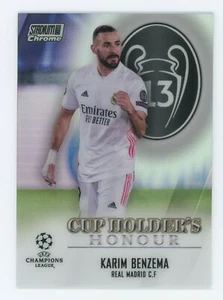 2020-21 Topps Stadium Club Chrome Karim Benzema Cup Holder's Honour CHH-RK - Picture 1 of 2