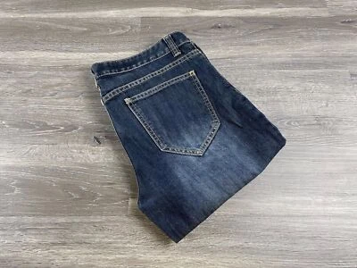 Pantalones de mezclilla 21 HOMBRES ajustados pierna ajustada azul lavado oscuro para hombre talla 30 x 32 Foto 1 de 4