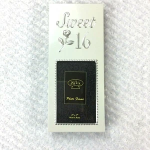 Sweet 16 Picture Frame La Vie Photo  Box  2" x 3" Tabletop Desk Decor - Picture 1 of 4