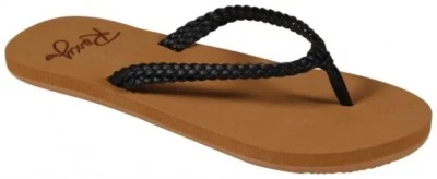 Sandalias Roxy Chanclas Tanga Juveniles Correas Trenzadas Foto 1 de 2