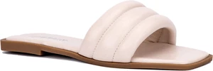 Olivia Miller Women’s Fashion Ladies Shoes PU Leather Quilted Puff Wide Strap 10 - Picture 1 of 3