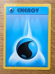 Water Energy ~ 100/102 ~ Base Set (Unlimited) ~ Rare Print Error!! - Picture 1 of 4