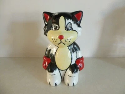 Lorna Bailey Ali The Boxer Cat Figurine Signed Rare!! - Image 1 of 4