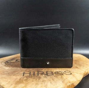 Montblanc Authentic Mens Wallet Canvas & Leather Wallet Meisterstück 6CC Wallet - Bild 1 von 8