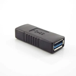 USB 3.0 Type A Female to Female Adapter Coupler Gender Changer Connect Extender - Picture 1 of 6