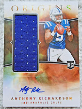 2023 Anthony Richardson Panini Origins RPA Jumbo Jersey Patch Auto RC SP Colts