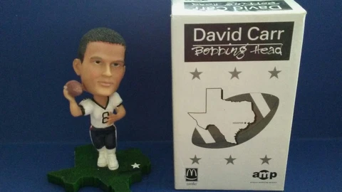 HOUSTON TEXANS FOOTBALL DAVID CARR #8 BOBBLEHEAD COLLECTIBLE NIB! Cover