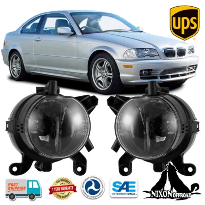 Fog Lights for 1999-2003 BMW 3 series E46 OEM Replacement Driving Bumper Lamps - Image 1 of 4