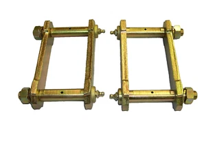 HOLDEN RODEO TF PAIR (2 OF) EXTENDED GREASABLE REAR SPRING SUSPENSION SHACKLES - Picture 1 of 1